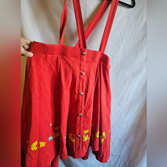 Disney Winnie The Pooh Balloon Ride Suspender Skirt Size 3 - Picture 1 of 3